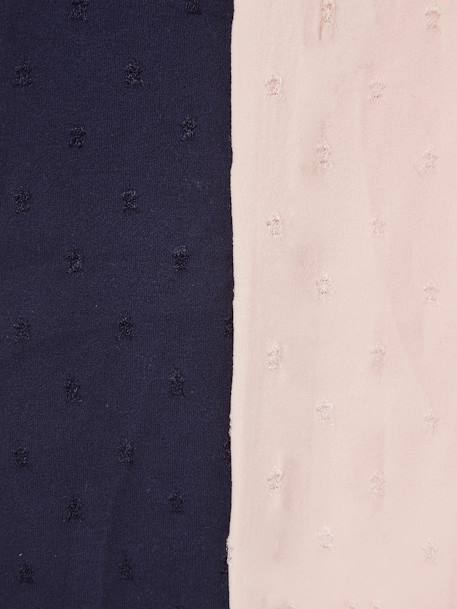 Pack of 2 'Stars' Tights for Girls Dark Blue - vertbaudet enfant 