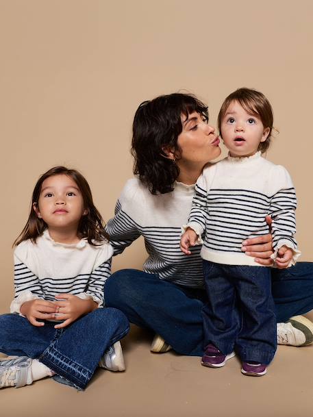 Pull bébé fille manches longues écru - vertbaudet enfant 