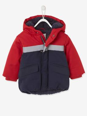 Baby-Outerwear-Coats-Colourblock Padded Jacket for Baby Boys