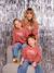Unisex Baby's Long-Sleeved Christmas Sweatshirt- Family Capsule terracotta - vertbaudet enfant 