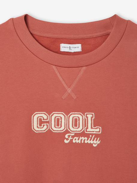 Women's crew neck sweatshirt terracotta - vertbaudet enfant 