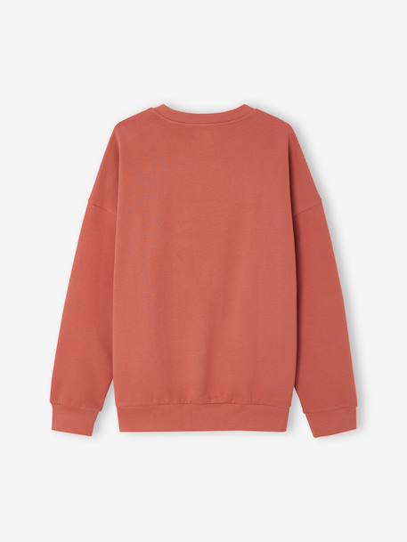 Women's Christmas Round Neck Sweatshirt - Family Capsule terracotta - vertbaudet enfant 