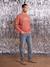 Men’s long-sleeved sweatshirt Family Capsule terracotta - vertbaudet enfant 