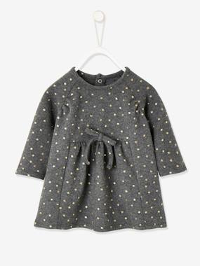 Jersey Knit Dress with Iridescent Print, for Baby Girls  - vertbaudet enfant