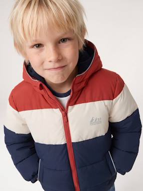 Doudoune à capuche garçon - vertbaudet enfant