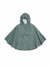 Cape de pluie à capuche garçon imprimé dinosaures indigo+kaki - vertbaudet enfant 