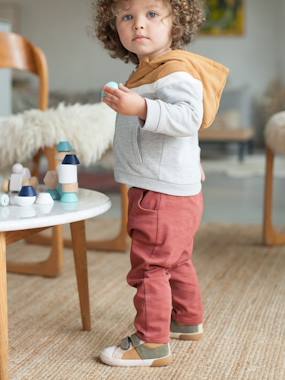 Baby-Jumpers, Cardigans & Sweaters-Cardigans-Jacket with Hood & Zip for Boys