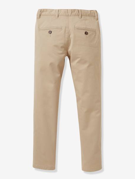 Boy's chinos Beige+Navy - vertbaudet enfant 