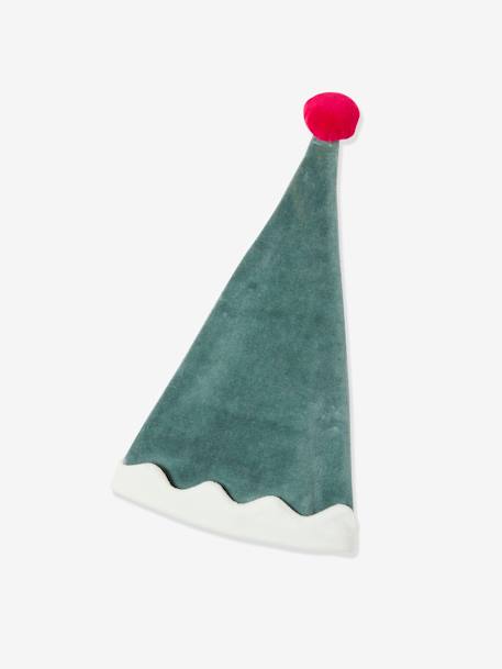 Unisex Christmas Set, Sleepsuit + Beanie, for Babies Green - vertbaudet enfant 