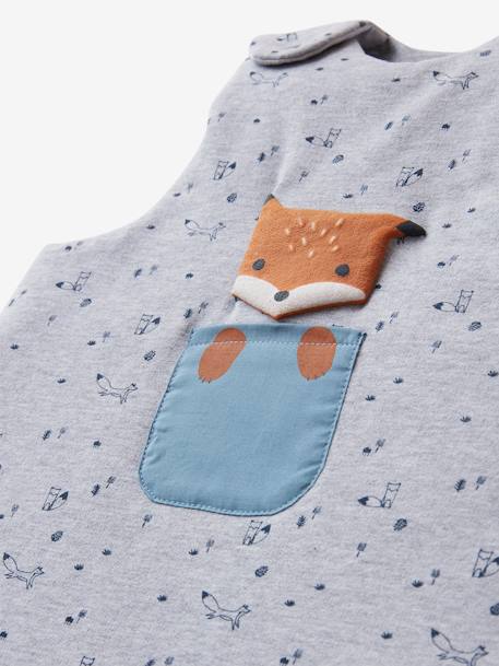 Sleeveless Baby Sleep Bag, Fox Grey - vertbaudet enfant 