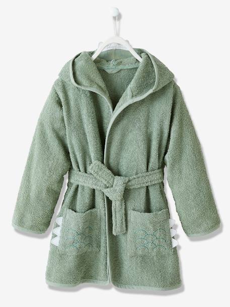 Crocodile Bathrobe for Children Green - vertbaudet enfant 