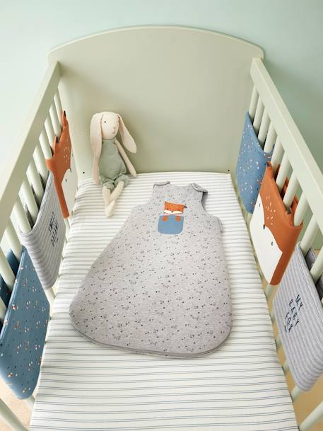 Sleeveless Baby Sleep Bag, Fox Grey - vertbaudet enfant 