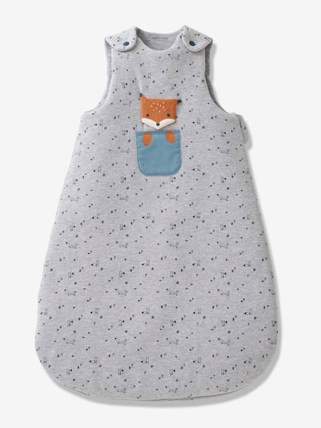 Sleeveless Baby Sleep Bag, Fox Grey - vertbaudet enfant 
