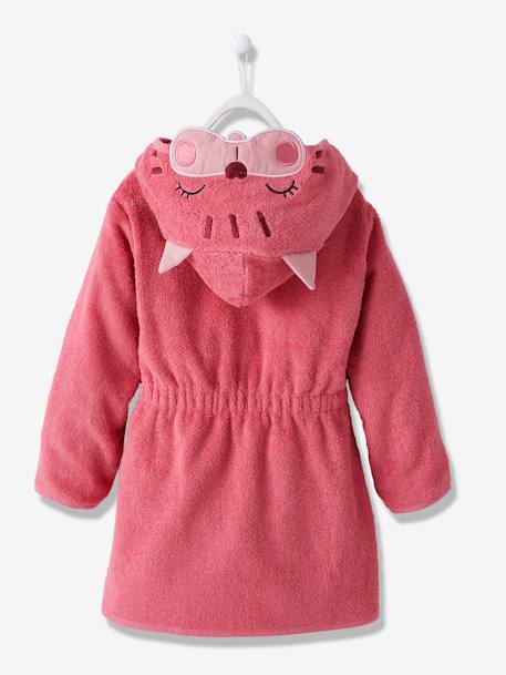 Cat Bathrobe for Children Dark Pink - vertbaudet enfant 