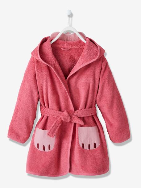 Peignoir de bain enfant Chat framboise - vertbaudet enfant 