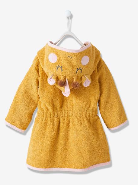 Giraffe Bathrobe for Baby Yellow/Print - vertbaudet enfant 