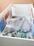 Breathable Cot Bumper, BABY FOX Theme Blue - vertbaudet enfant 