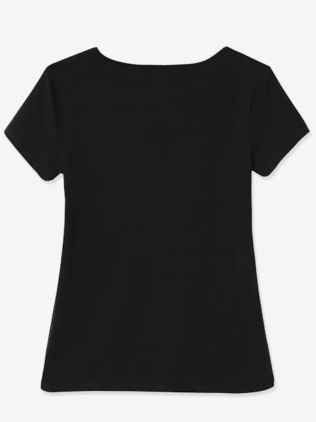 Pack of 2 Wrap-Over T-Shirts, Maternity & Nursing Special Black+Dark Blue - vertbaudet enfant 