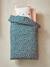 Parure housse de couette + taie d'oreiller enfant CHAT WAOU bleu / multicolore - vertbaudet enfant 