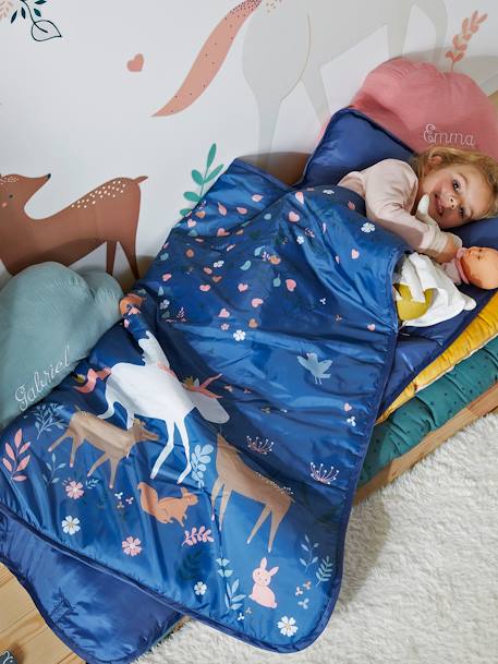 Cosy Wrap en polyester avec oreiller intégré FORET ENCHANTEE BLEU - vertbaudet enfant 