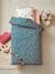 Parure housse de couette + taie d'oreiller enfant CHAT WAOU bleu / multicolore - vertbaudet enfant 