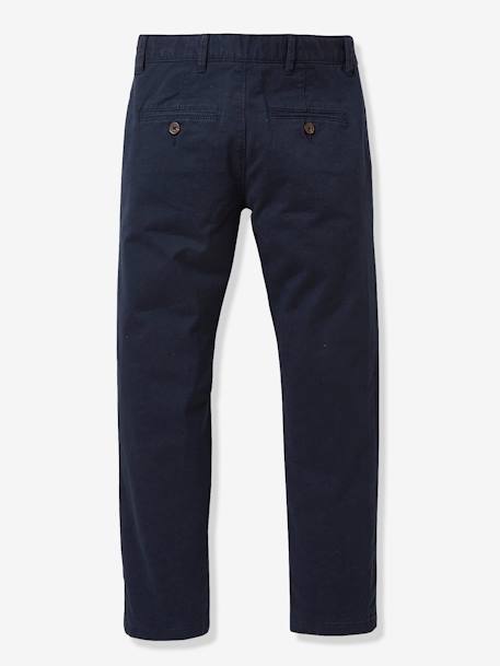 Boy's chinos Beige+Navy - vertbaudet enfant 
