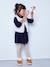 Gilet sans manches fille fausse fourrure BLANC CLAIR UNI+marron imprimé - vertbaudet enfant 