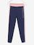 Sports Leggings with Stripe Down the Sides, for Girls Dark Blue+marl grey+navy blue+rosy - vertbaudet enfant 