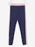 Sports Leggings with Stripe Down the Sides, for Girls Dark Blue+marl grey+navy blue+rosy - vertbaudet enfant 