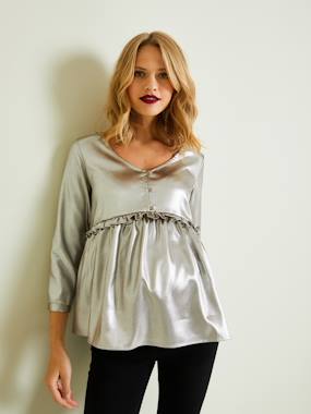 Maternity-Occasion Wear Blouse, Maternity & Nursing Special