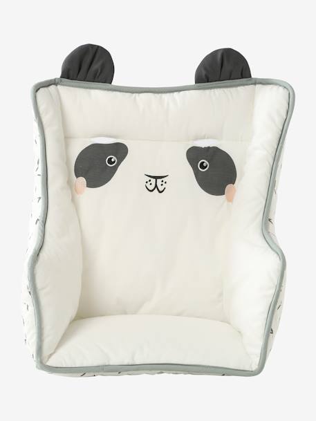 VERTBAUDET High Chair Cushion Blue Stripes+chequered green+ecru+mustard+printed beige+White - vertbaudet enfant 