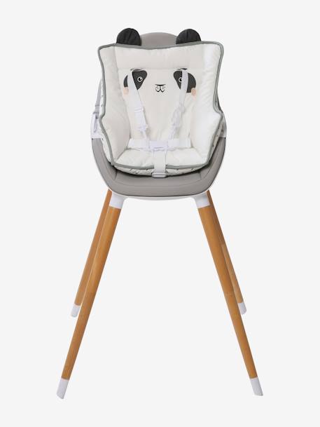 VERTBAUDET High Chair Cushion Blue Stripes+chequered green+ecru+mustard+printed beige+White - vertbaudet enfant 