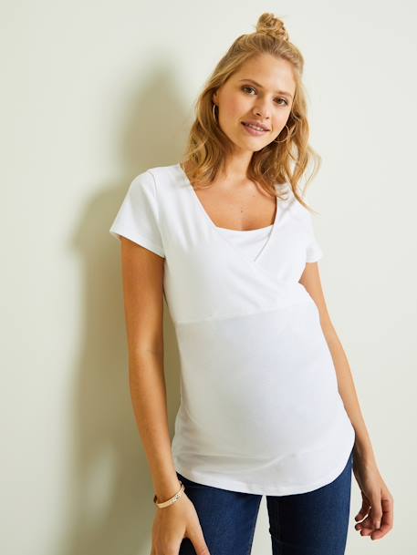 Pack of 2 Wrap-Over T-Shirts, Maternity & Nursing Special - black, Maternity