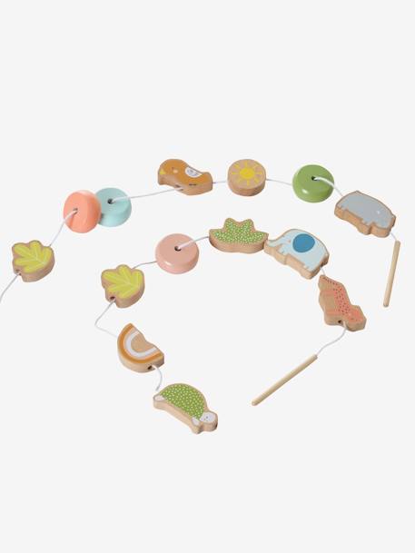 My First Wooden Beads to Thread - FSC® Certified Multi - vertbaudet enfant 