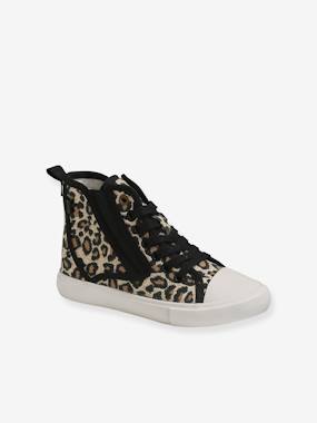 -Fabric High-Top Trainers, for Girls