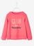 Sweatshirt with Message & Iridescent Details for Girls Red - vertbaudet enfant 