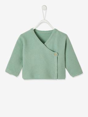 Cotton & Wool Cardigan, for Babies  - vertbaudet enfant