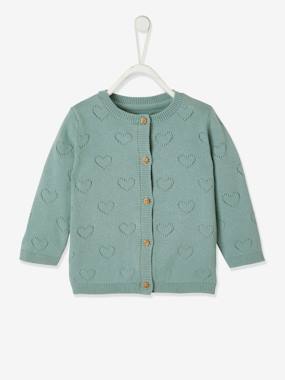 eco-friendly-fashion-Openwork Knitted Cardigan for Babies