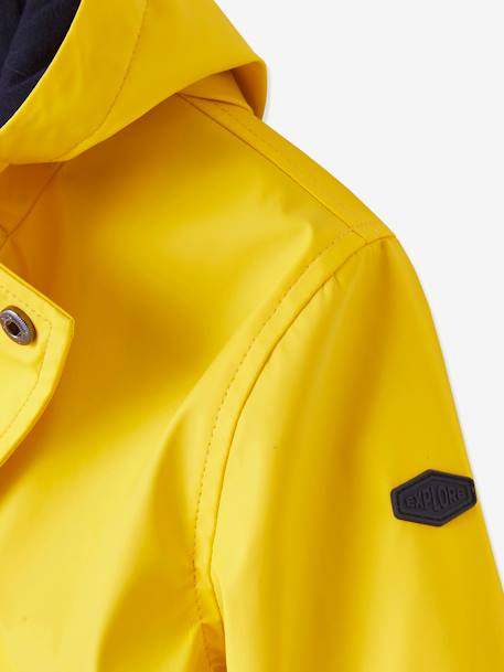 Sailing Raincoat with Hood & Lining for Boys Yellow/Print - vertbaudet enfant 