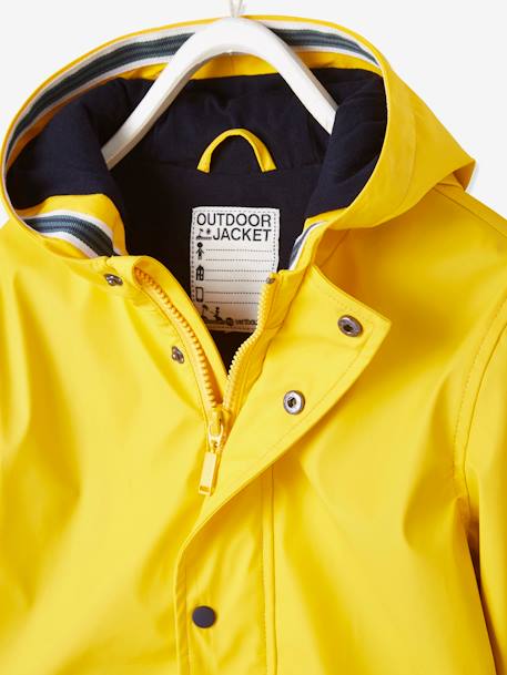 Sailing Raincoat with Hood & Lining for Boys Yellow/Print - vertbaudet enfant 