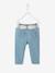 Jean bébé fille ceinture imprimée double stone - vertbaudet enfant 