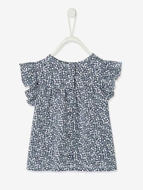 T-shirt imprimé fleurs bébé marine imprimé - vertbaudet enfant 