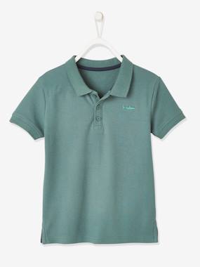Garçon-T-shirt, polo, sous-pull-Polo-Polo garçon manches courtes broderie poitrine 