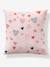 Parure housse de couette et taie d'oreiller enfant COEURS EN FETE rose  / multicolore - vertbaudet enfant 