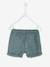 Short bébé garçon en toile taille élastiquée cappuccino+terracotta+vert de gris - vertbaudet enfant 