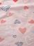 Parure housse de couette et taie d'oreiller enfant COEURS EN FETE rose  / multicolore - vertbaudet enfant 