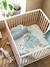 Set of 2 Covers for Playpen Base Mat BLUE LIGHT ALL OVER PRINTED+Light Green - vertbaudet enfant 