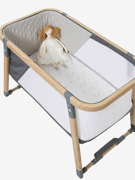 Pack of 2 Covers for Cots & Co-Sleeping Cribs, in Organic Cotton* Dark Blue/Print+ecru+printed white+White - vertbaudet enfant 