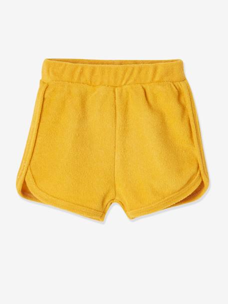 Lot de 4 shorts en éponge bébé lot jaune épicé - vertbaudet enfant 