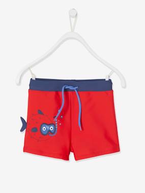 Boys-Swim Shorty with 3D Fish for Boys